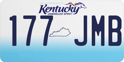 KY license plate 177JMB