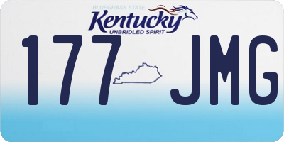 KY license plate 177JMG