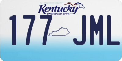 KY license plate 177JML