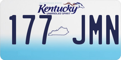 KY license plate 177JMN