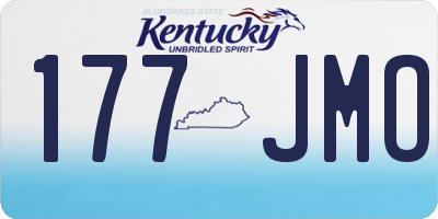 KY license plate 177JMO