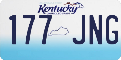 KY license plate 177JNG