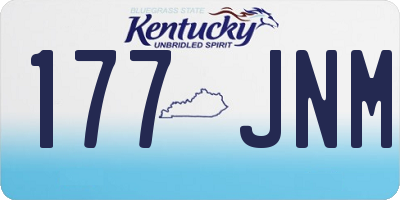 KY license plate 177JNM