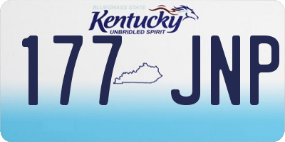 KY license plate 177JNP