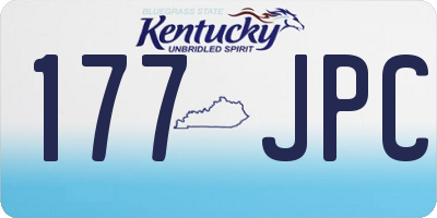 KY license plate 177JPC