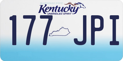 KY license plate 177JPI