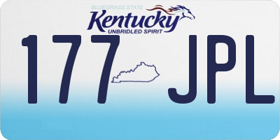 KY license plate 177JPL