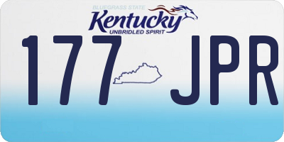 KY license plate 177JPR