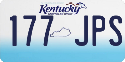 KY license plate 177JPS