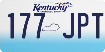 KY license plate 177JPT