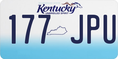 KY license plate 177JPU