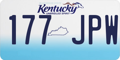 KY license plate 177JPW