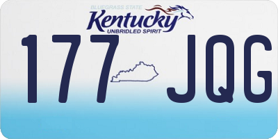 KY license plate 177JQG