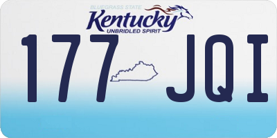KY license plate 177JQI