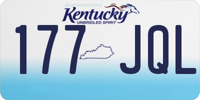 KY license plate 177JQL