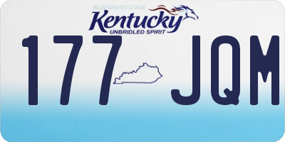 KY license plate 177JQM