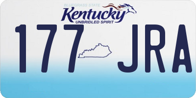 KY license plate 177JRA