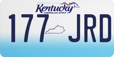 KY license plate 177JRD