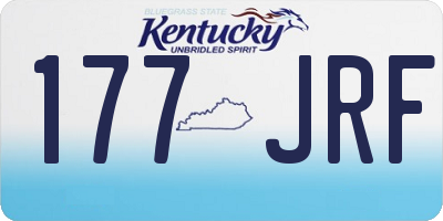 KY license plate 177JRF
