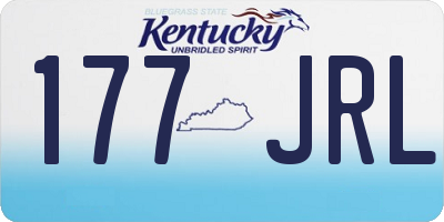 KY license plate 177JRL