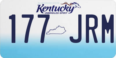 KY license plate 177JRM
