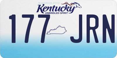 KY license plate 177JRN