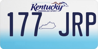 KY license plate 177JRP