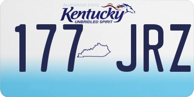 KY license plate 177JRZ