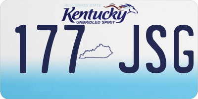 KY license plate 177JSG