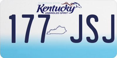 KY license plate 177JSJ