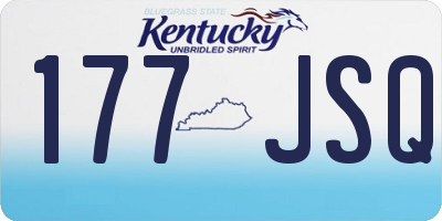 KY license plate 177JSQ