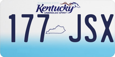KY license plate 177JSX