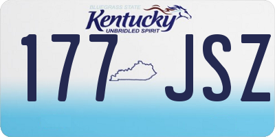 KY license plate 177JSZ