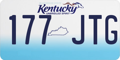KY license plate 177JTG