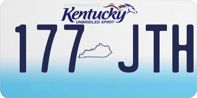 KY license plate 177JTH