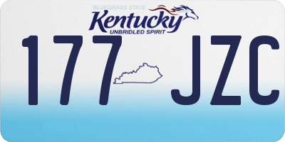 KY license plate 177JZC