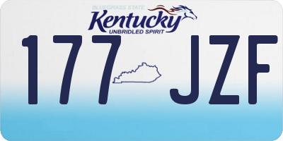 KY license plate 177JZF