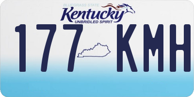 KY license plate 177KMH