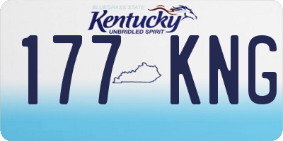 KY license plate 177KNG