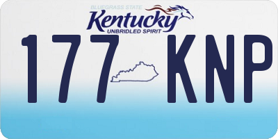 KY license plate 177KNP