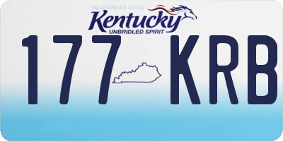 KY license plate 177KRB