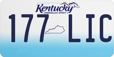 KY license plate 177LIC