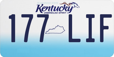 KY license plate 177LIF