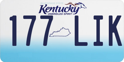 KY license plate 177LIK