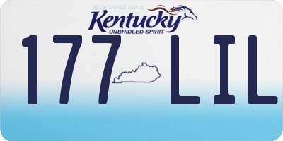 KY license plate 177LIL