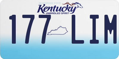 KY license plate 177LIM