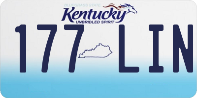 KY license plate 177LIN