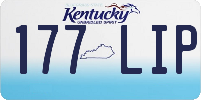 KY license plate 177LIP
