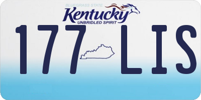 KY license plate 177LIS