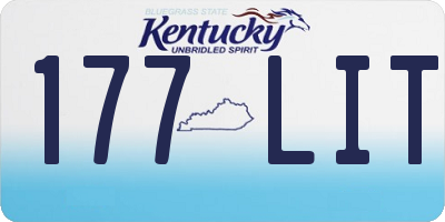 KY license plate 177LIT